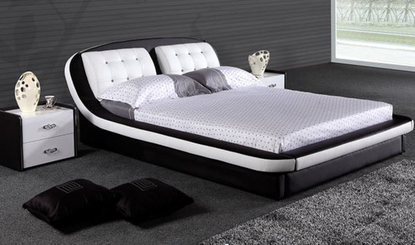 QUEEN  SWAHILLY  LEATHERETTE BED ONLY (G1028#) - ASSORTED COLORS