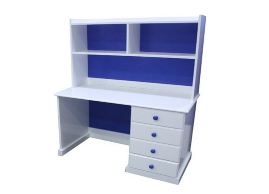 Federation Desk & Hutch With Standard Wooden Knobs (NOT AS PICTURED) - 1200(W) X 600(D) - Priced In Assorted Colours (VIC ASH AND PINE OPTIONS ALSO AVAILABLE - PRICE ON APPLICATION) - Customisation Available