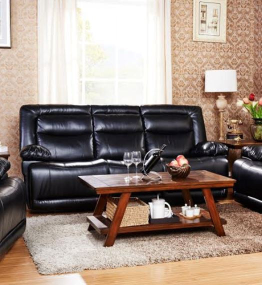 Torino 3 Seater Recliner (2146) - Black