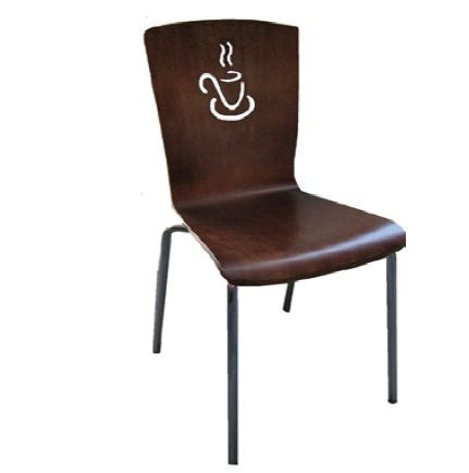 TEA CUP DINING CHAIR  -  WALNUT