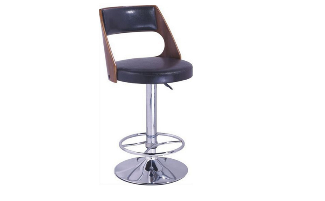 Waterloo Bentwood Gas Lift Barstool - Seat: 900 -1120(H) - Brown