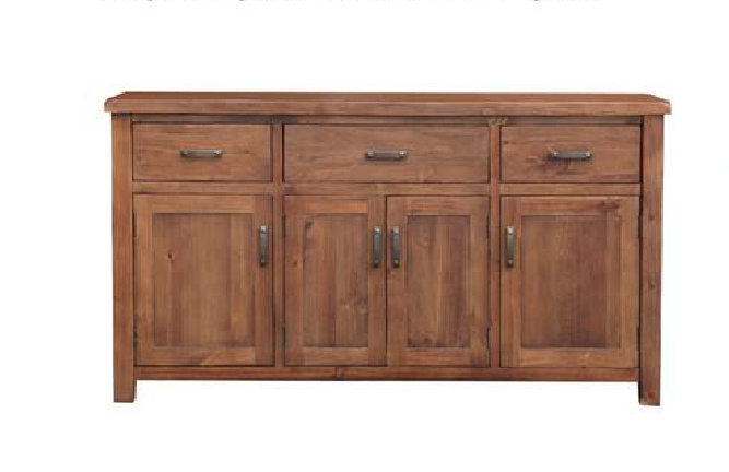 Jayden (3738) 3 Door / 4 Drawer Buffet - 810(H) X 1610(W) - (MODEL:7-5-15-18-7-9-1) - Nutmeg