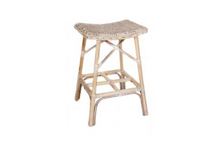 Ivy Kitchen Stool (DET756) - Whitewash