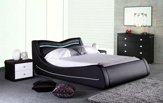 QUEEN  SAMORA  LEATHERETTE BED (G1030#) - ASSORTED COLORS