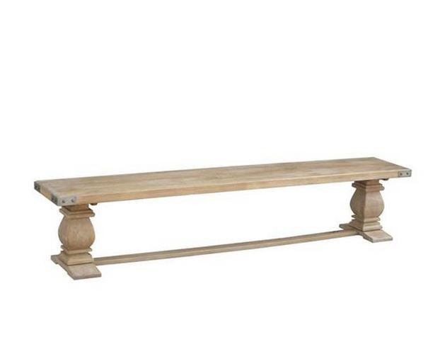 Utah (UT-006) Long Bench - 460(H) X 2300(W) - Honey Wash