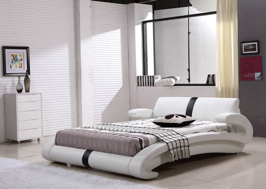 QUEEN FLORINA LEATHERETTE BED (G1023#) - ASSORTED COLORS