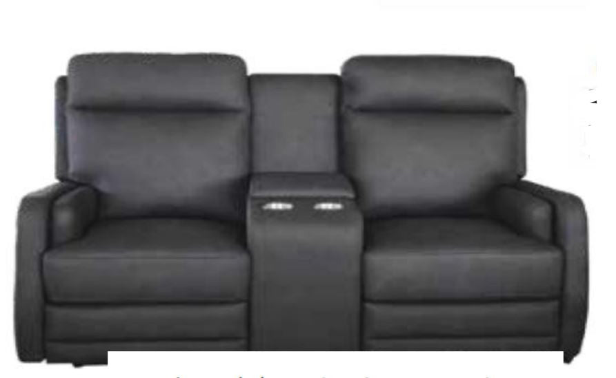 Lonsdale Twin Electric Recliner - Rhino/stone Or Rhino / Charcoal