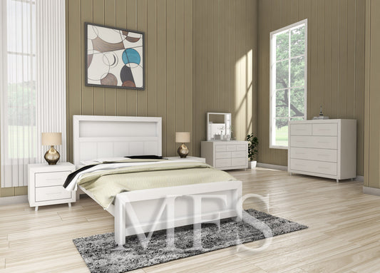 QUEEN CARNIVAL (AUSSIE MADE) BOOKEND BED - TASSIE OAK COMBINATION - ASSORTED COLOURS