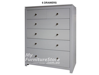 CELINE (AUSSIE MADE) TALLBOY COLLECTION - ASSORTED PAINTED COLOURS - STARTING FROM $999