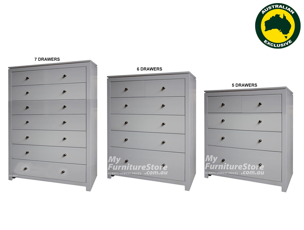 CELINE (AUSSIE MADE) TALLBOY COLLECTION - ASSORTED PAINTED COLOURS - STARTING FROM $999