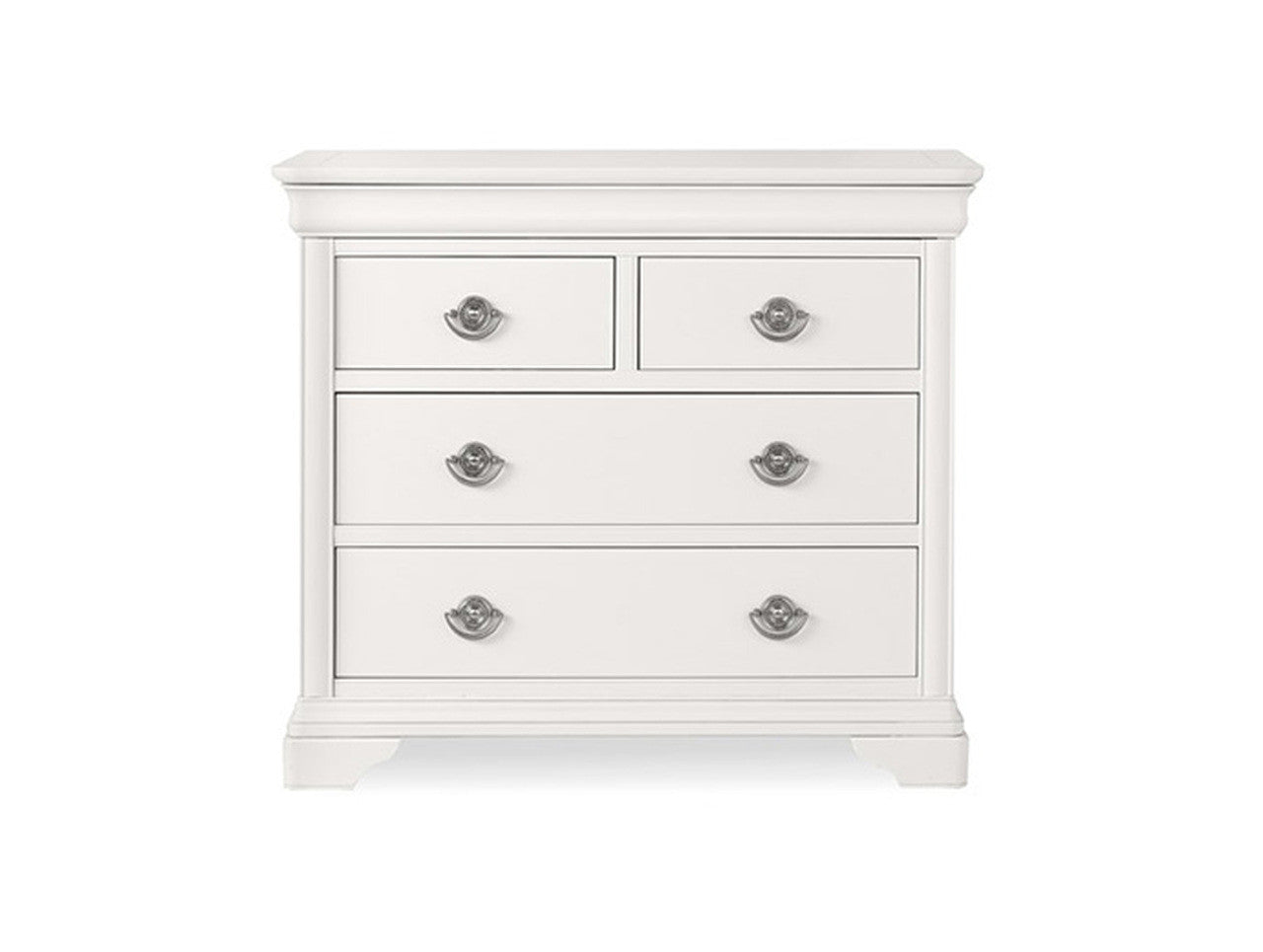 EXCLUSIVE COLLECTION: KING CHANTILLY 6 PIECE (THE LOT) BEDROOM SUITE + STOOL - WHITE - FREE SHIPPING