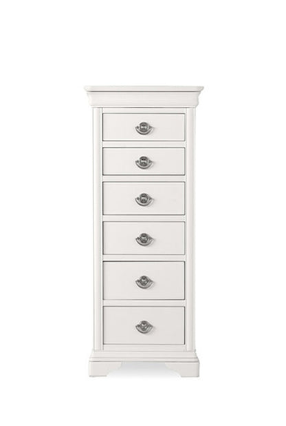 EXCLUSIVE COLLECTION: KING CHANTILLY 6 PIECE (THE LOT) BEDROOM SUITE + STOOL - WHITE - FREE SHIPPING