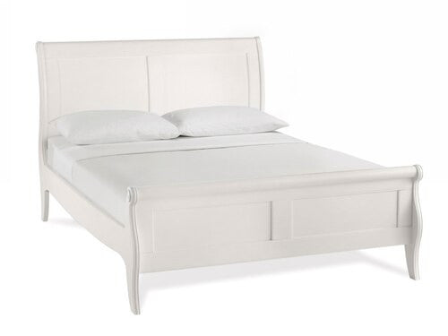 EXCLUSIVE COLLECTION: KING CHANTILLY 6 PIECE (THE LOT) BEDROOM SUITE + STOOL - WHITE - FREE SHIPPING
