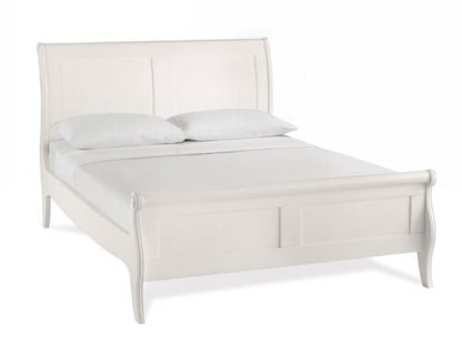 EXCLUSIVE COLLECTION: KING CHANTILLY 6 PIECE (THE LOT) BEDROOM SUITE + STOOL - WHITE - FREE SHIPPING