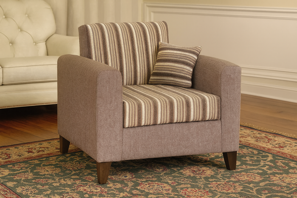 CARY SINGLE SEATER  FABRIC  SOFA CHAIR - ASSORTED COLOURS