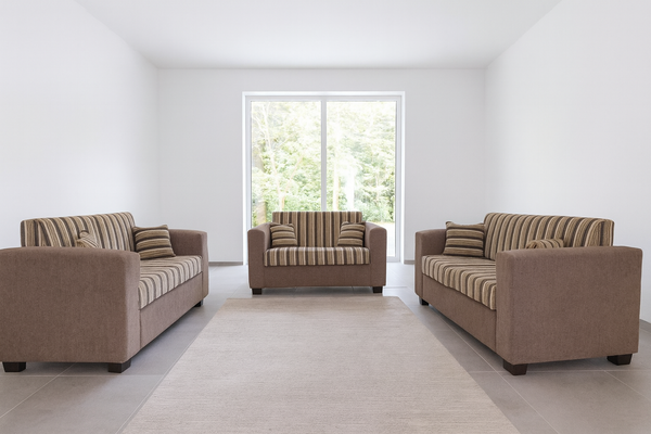 CARY 3 SEATER LEATHERETTE SOFA - ASSORTED COLOURS