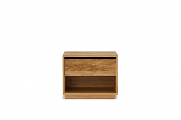 HINTON BEDSIDE TABLE - MESSMATE