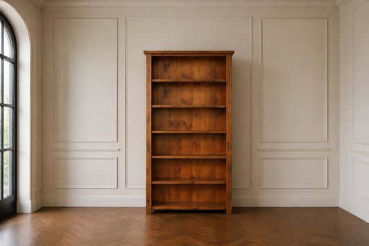 Alanzo (AUSSIE MADE) Highline Bookcase With Wide T&g Backing Collection - Assorted Stained Colours