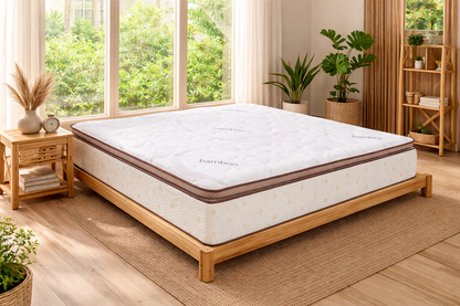 Double Live Life Pillow Top Pocket Spring + 360 Foam Box Border Mattress - Medium