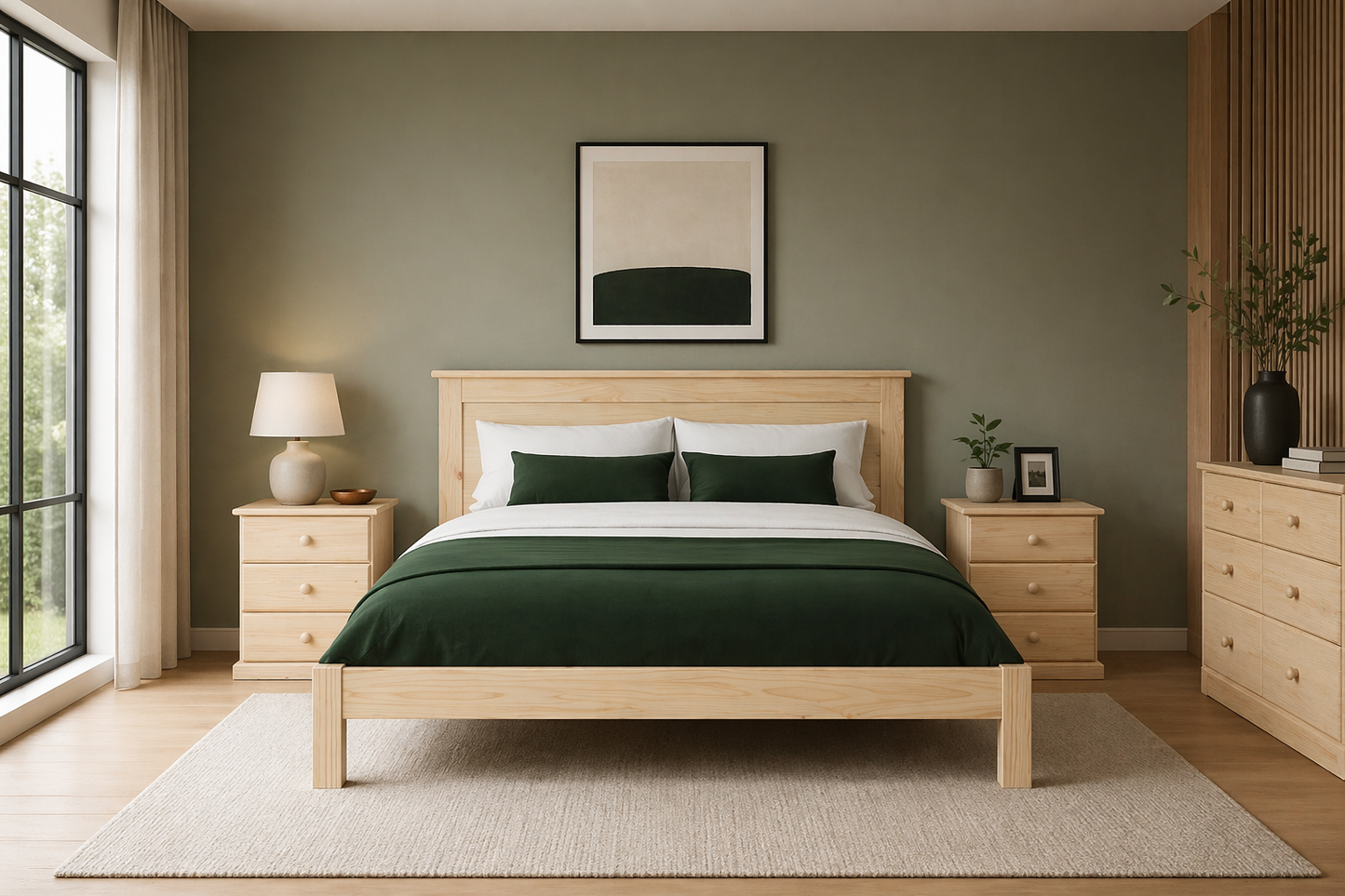 King Elisa (AUSSIE MADE) Doona Foot Bed - Assorted Stained Colours