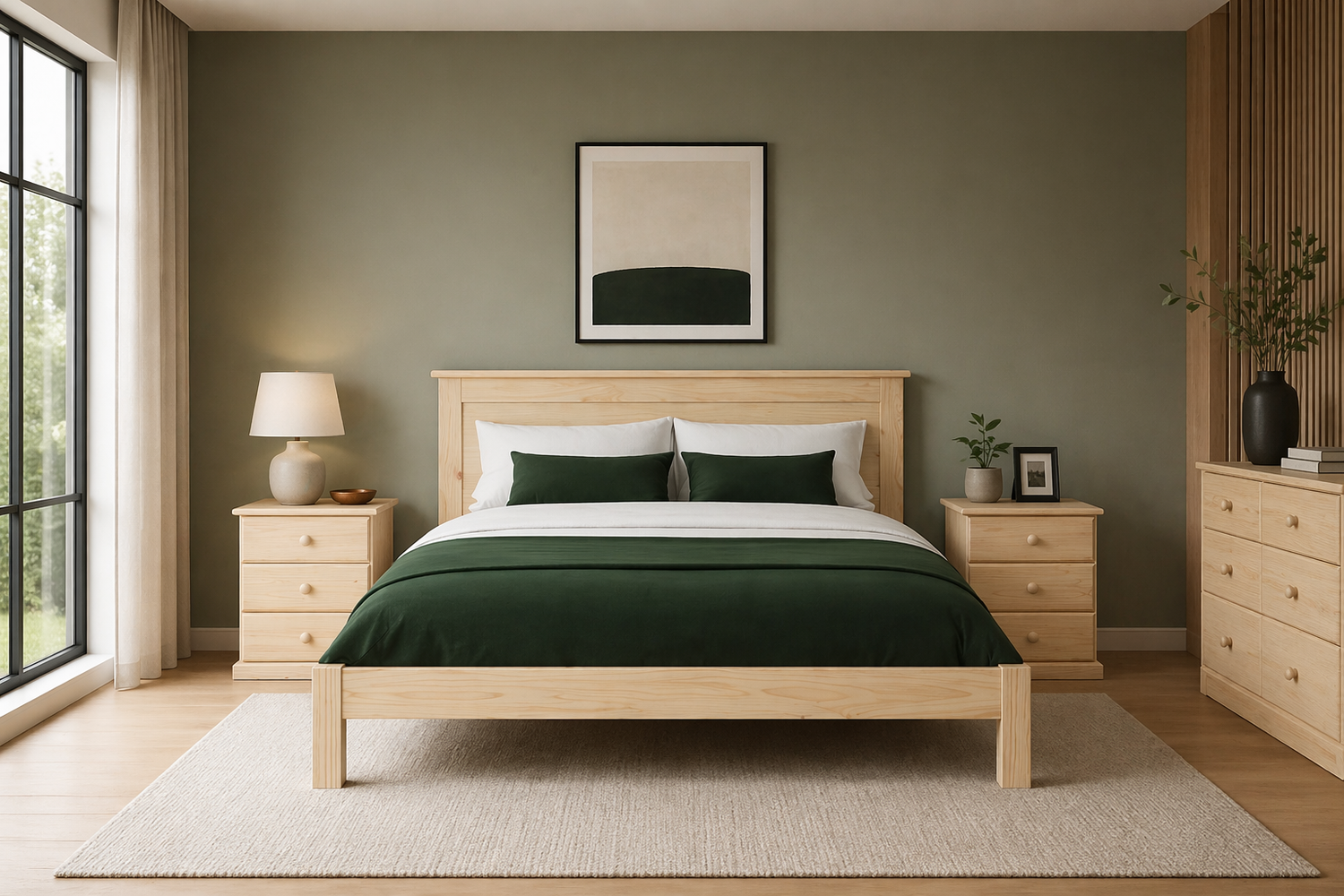 King Elisa (AUSSIE MADE) Doona Foot Bed - Assorted Stained Colours