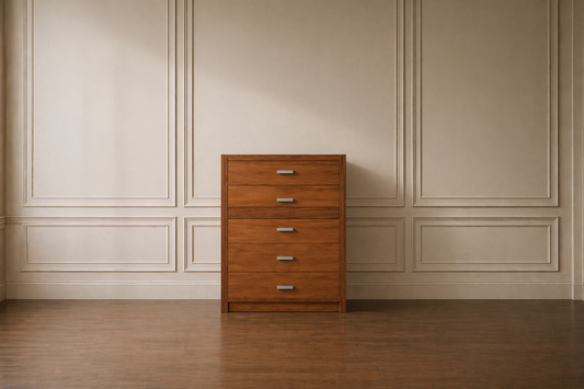 Johmy (AUSSIE MADE) 36" (5) Five Drawers Timber Tallboy Chest - 1120(H) X 800(W) - Assorted Colours