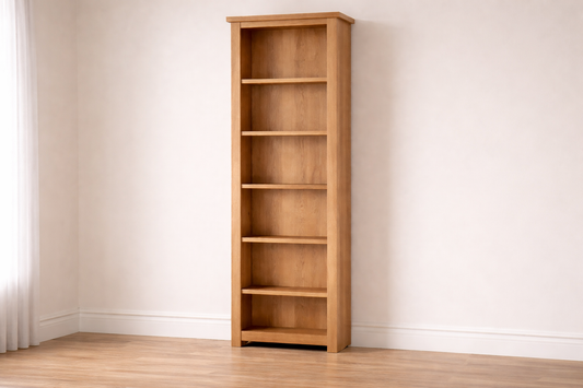 Eminence (AUSSIE MADE) Skinny Bookcase Collection - Tassie Oak Combination - Assorted Stained Colours