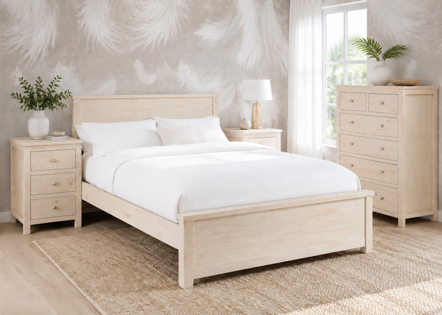 Double Ozark (AUSSIE MADE) Timber Bed - Assorted Painted Colours