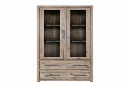 Swan (Aussie Made) 2 Doors / 2 Drawers Library Unit - 1800(H) X 900(W) - Assorted Stained Colours