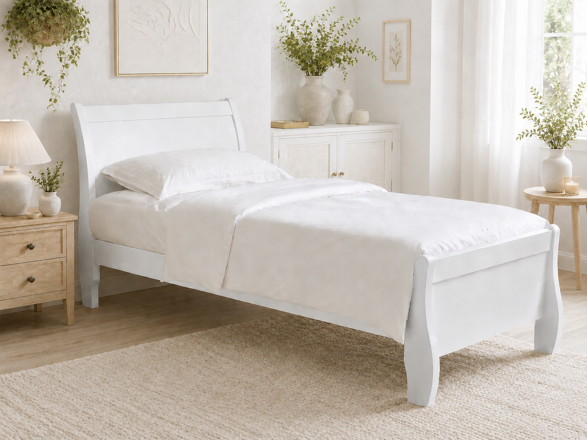 Queen Erina (AUSSIE MADE) Bed - White Or Antique White