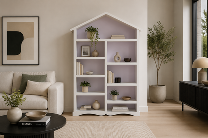 Princess Kids Bookcase - 1900(H) X 900(W) x 300(D) - Assorted Painted Colours