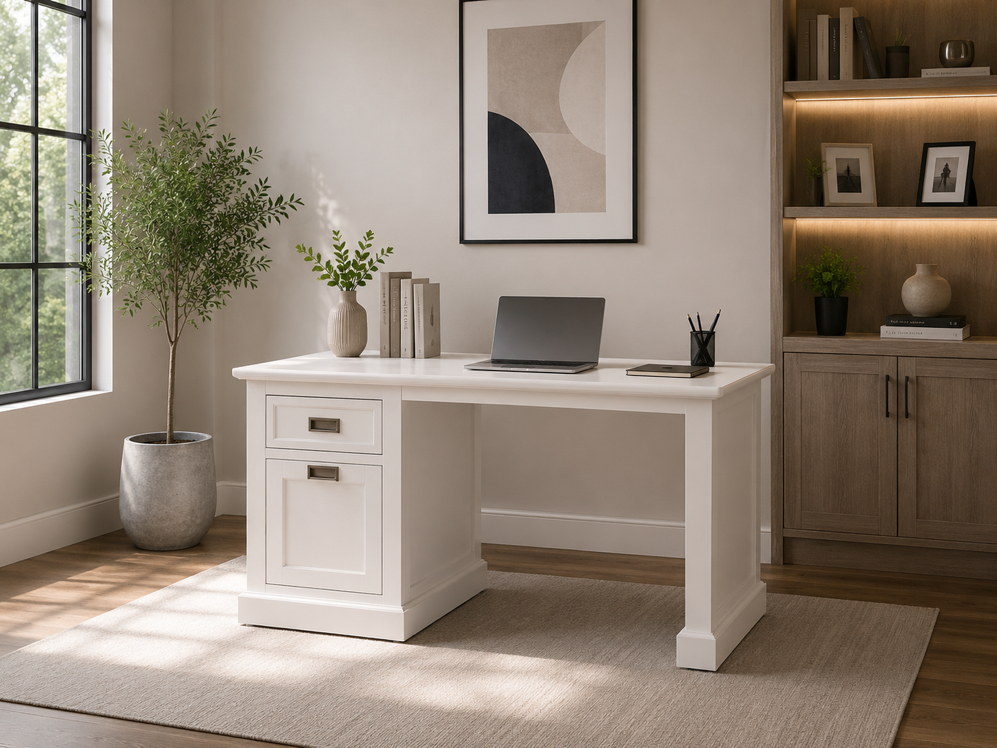 Coastal (AUSSIE MADE) 1 Door / 1 Drawer Desk (REVERSIBLE) Collection - Assorted Painted Colours