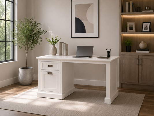 Coastal (AUSSIE MADE) 1 Door / 1 Drawer Desk (REVERSIBLE) Collection - Assorted Painted Colours