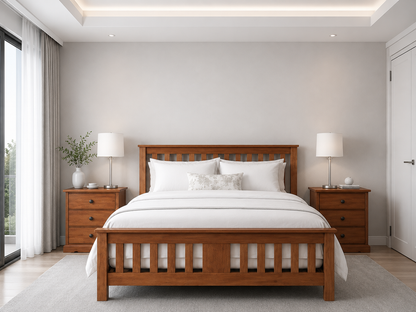 Single Carrington (AUSSIE MADE) Bed Frame - Assorted Colours
