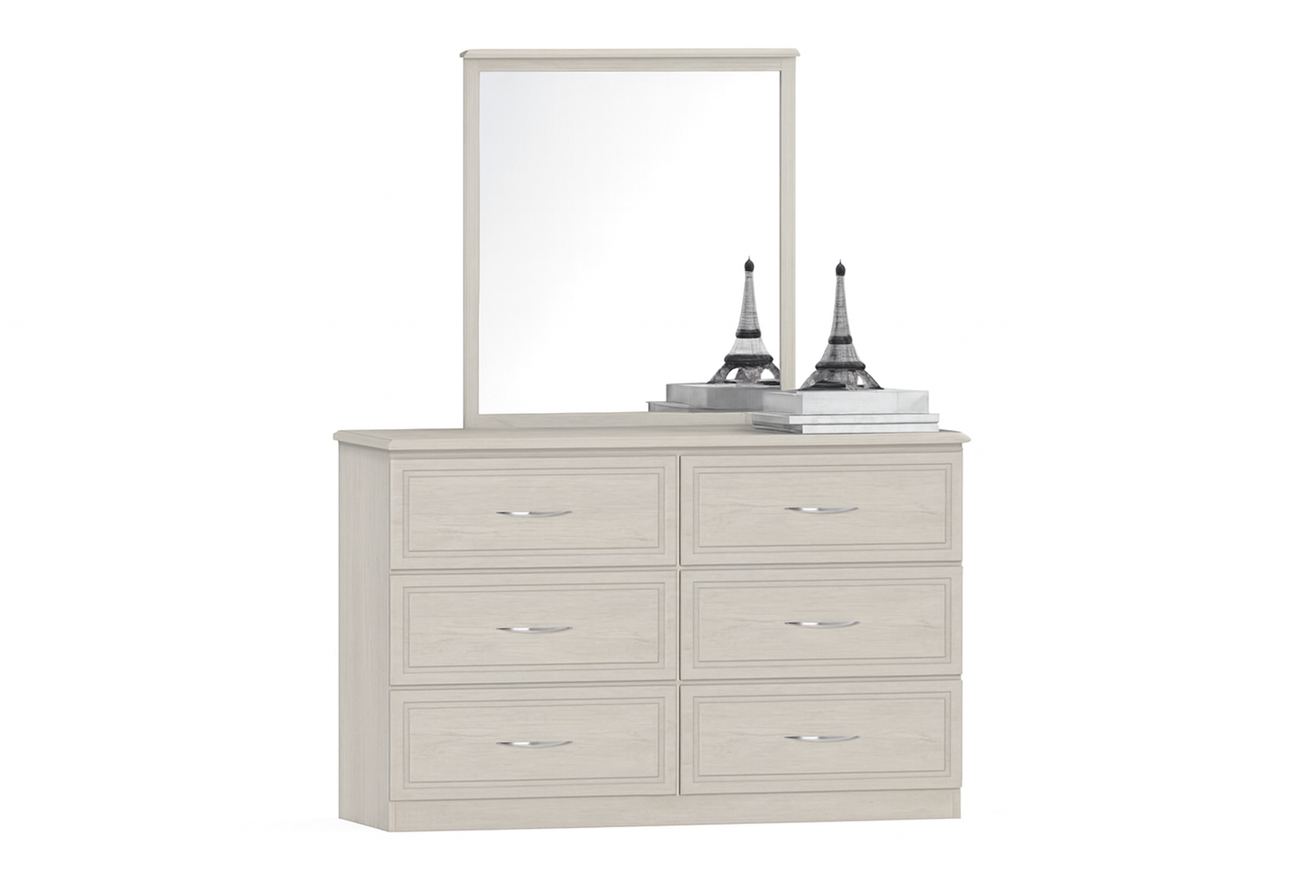 Samira (AUSSIE MADE) 6 Drawer Dressing Table With Mirror - Assorted Colours