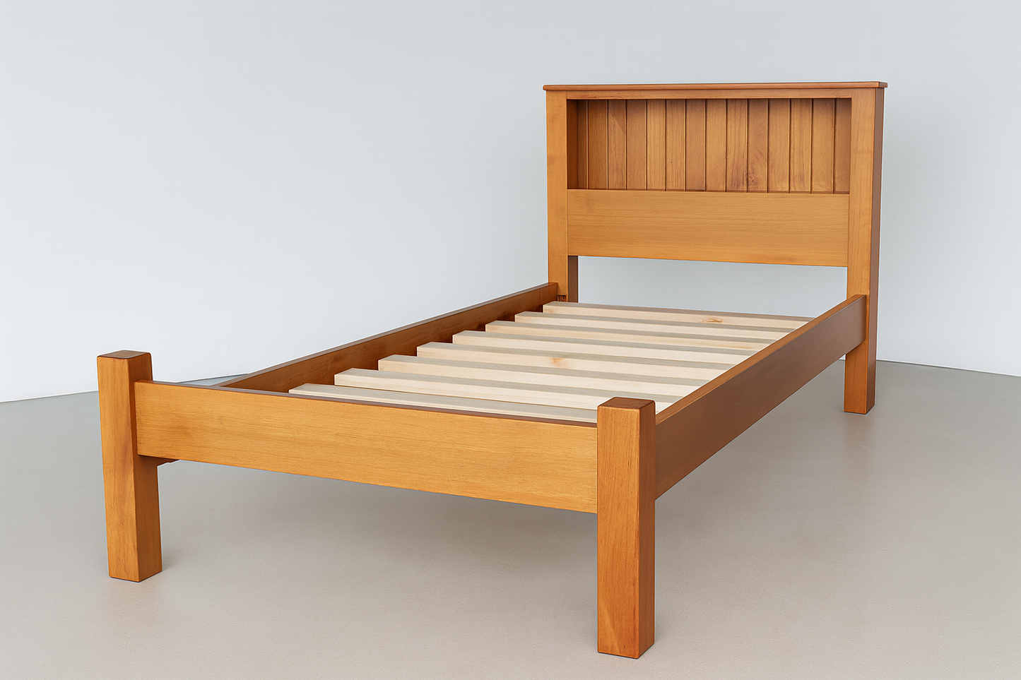 KING SINGLE LEETON (AUSSIE MADE) BOOKEND BED - ASSORTED COLOURS