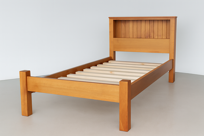 KING SINGLE LEETON (AUSSIE MADE) BOOKEND BED - ASSORTED COLOURS