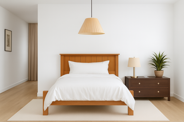 KING SINGLE LEETON (AUSSIE MADE) BOOKEND BED - ASSORTED COLOURS