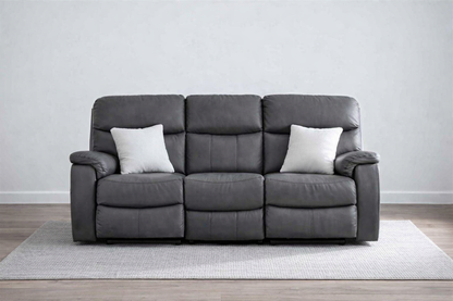 HARISSON 2RR LEATHER RECLINER - AS PICTURED