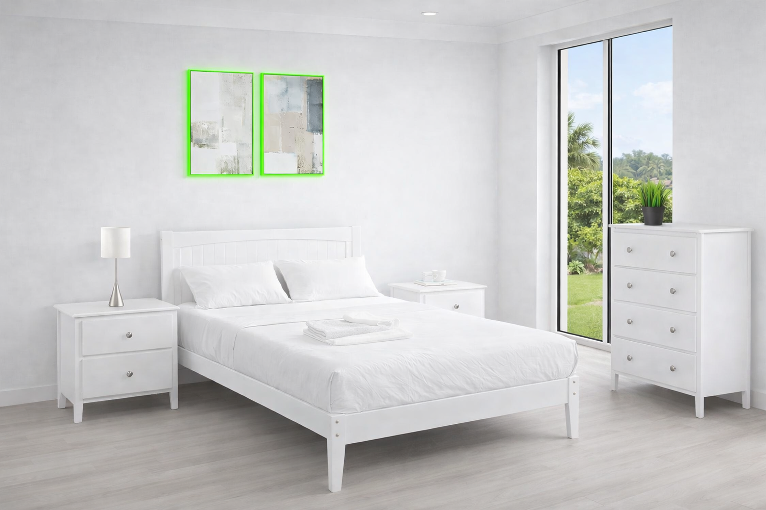Arianne (AUSSIE MADE) King 4 Piece (TALLBOY) Bedroom Suite - Assorted Colours
