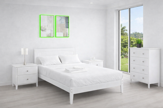 Arianne (AUSSIE MADE) King 4 Piece (TALLBOY) Bedroom Suite - Assorted Colours