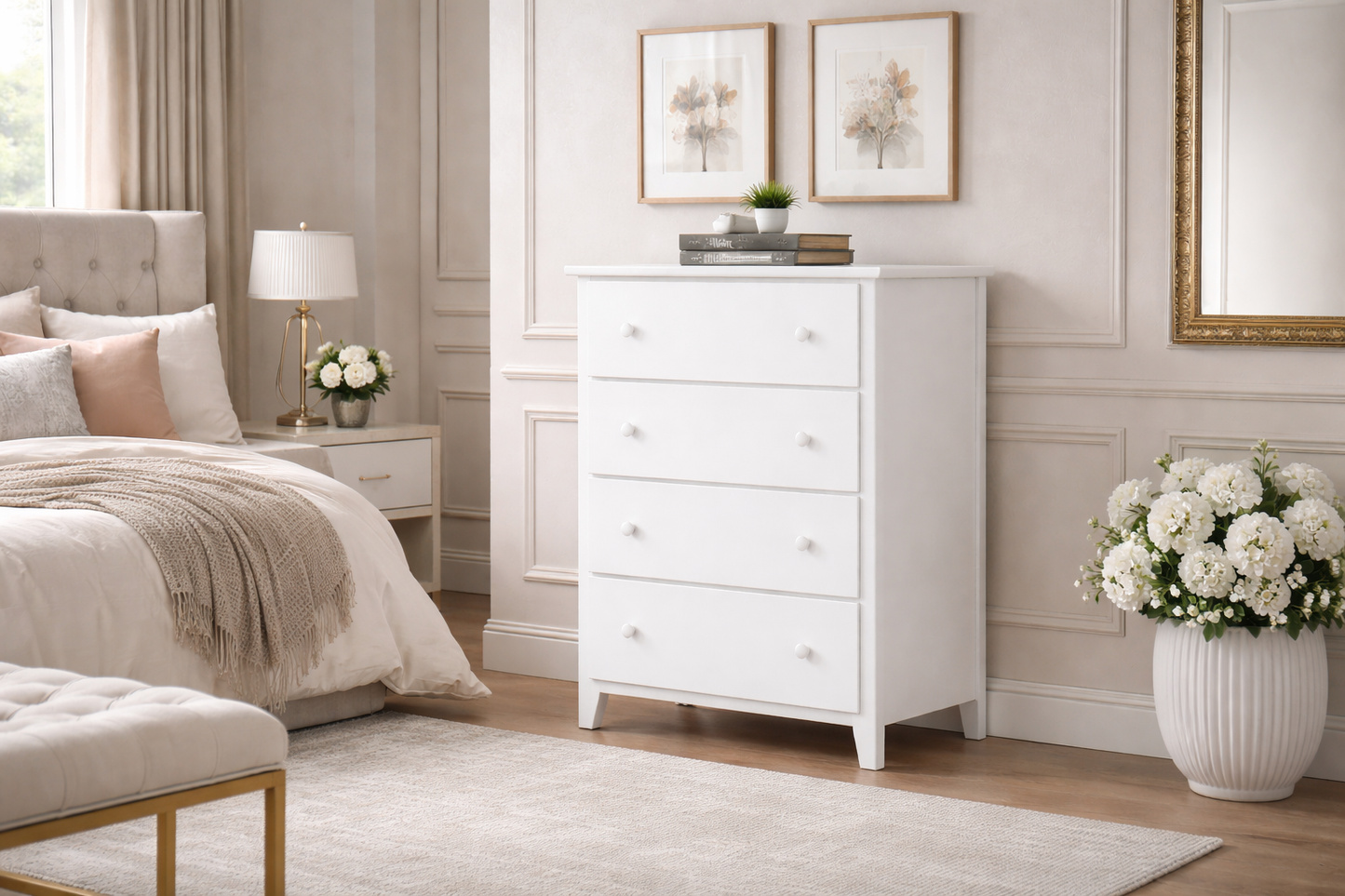 Orville (AUSSIE MADE) 4 Drawer Tallboy - Assorted Colours