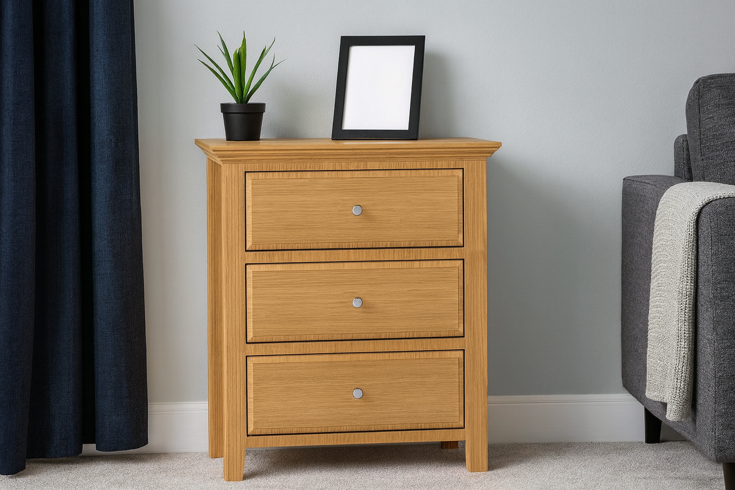 JASPER (AUSSIE MADE) BEDSIDE TABLE COLLECTION - TASSIE OAK COMBINATION - ASSORTED STAINED COLOURS