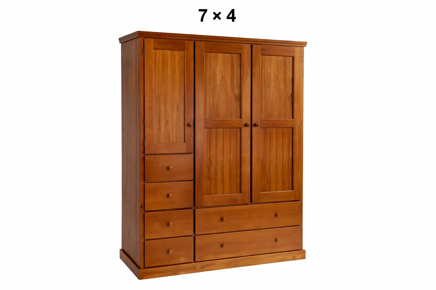 Urban (AUSSIE MADE) Flat Top 3 Door / 6 Drawer Wardrobe Collection - Assorted Stained Colours