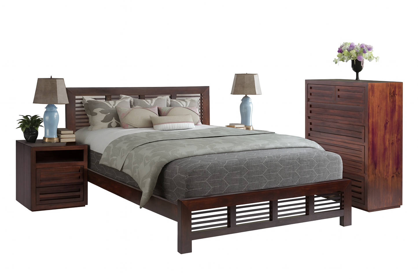 DOUBLE MANLY (AUSSIE MADE) BED - ASSORTED COLOURS