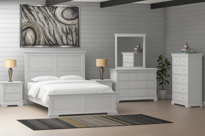 DOUBLE OR QUEEN TUDOR 3 PIECE (BEDSIDE) BEDROOM SUITE WITH 2 UNDER BED STORAGE DRAWERS BED - ASSORTED COLOURS