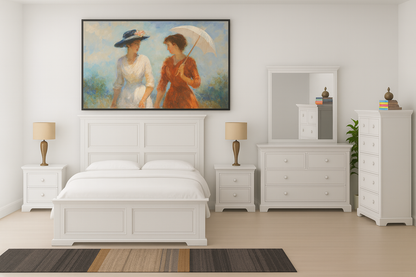 DOUBLE OR QUEEN TUDOR 3 PIECE (BEDSIDE) BEDROOM SUITE WITH 2 UNDER BED STORAGE DRAWERS BED - ASSORTED COLOURS