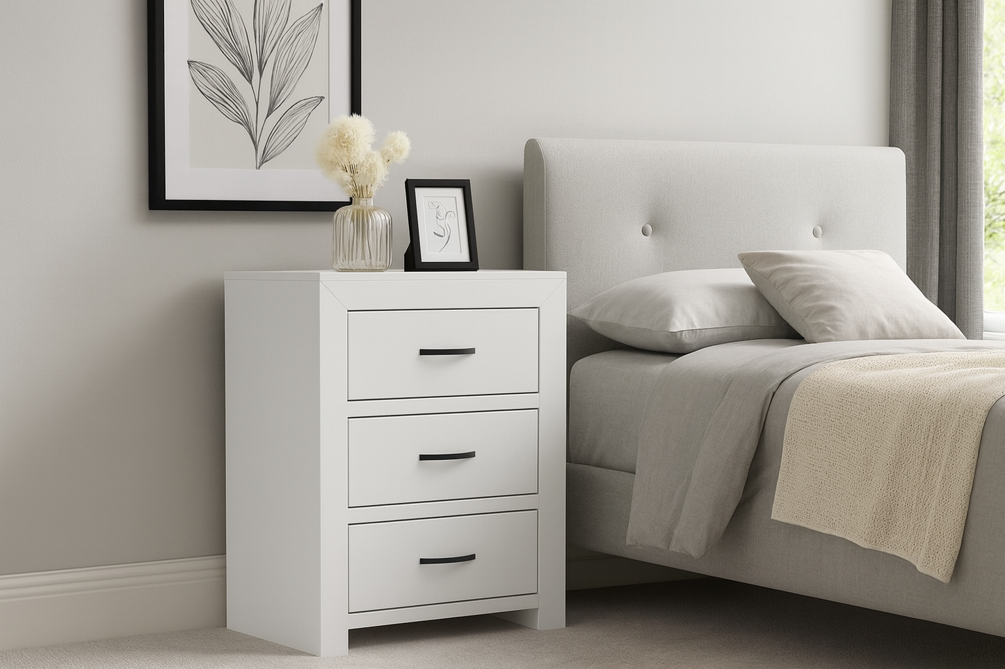 BUSTIN (AUSSIE MADE) BEDSIDE TABLE COLLECTION - ASSORTED PAINTED COLOURS