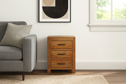 BUSTIN (AUSSIE MADE) BEDSIDE TABLE COLLECTION -  ASSORTED STAINED COLOURS