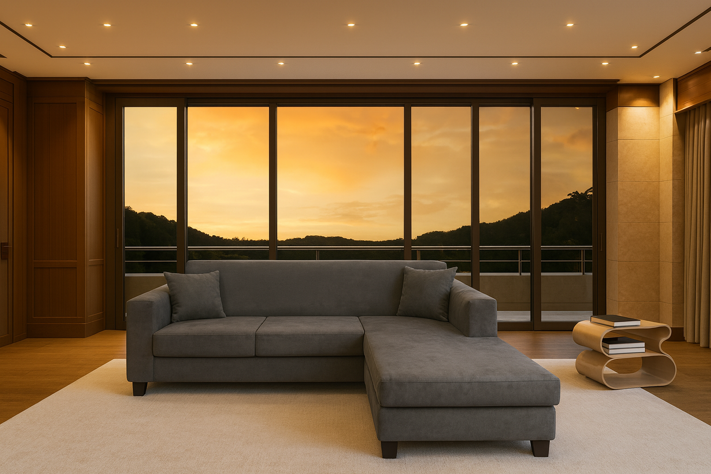 Martha (AUSSIE MADE) (MODEL-3-1-18-25) 3 Seater Chaise - Micro Suede - Choice Of Colours